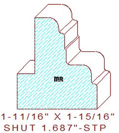 Shutter/Louver 1-11/16"
