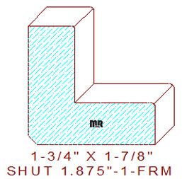 Shutter/Louver 1-7/8" - 1 Shutter/Louver 1-7/8" - 1