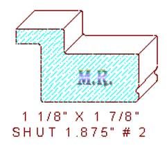 Shutter/Louver 1-7/8" - 2 Shutter/Louver 1-7/8" - 2