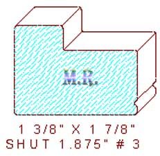 Shutter/Louver 1-7/8" - 3 Shutter/Louver 1-7/8" - 3