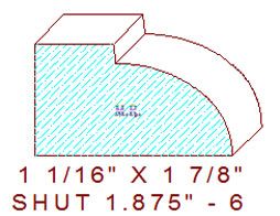 Shutter/Louver 1-7/8" - 6