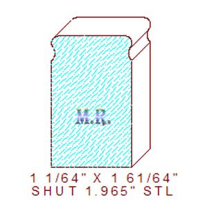 Shutter/Louver 1-61/64" Shutter/Louver 1-61/64"