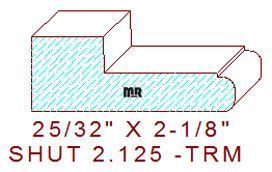 Shutter/Louver 2-1/8"