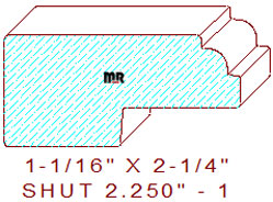 Shutter/Louver 2-1/4" - 1 Shutter/Louver 2-1/4" - 1
