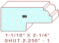 Shutter/Louver 2-1/4" - 1