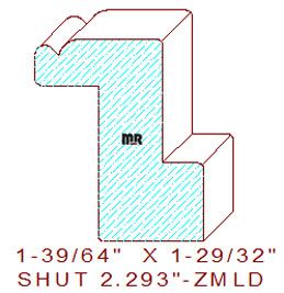 Shutter/Louver 2-19/64" Shutter/Louver 2-19/64"