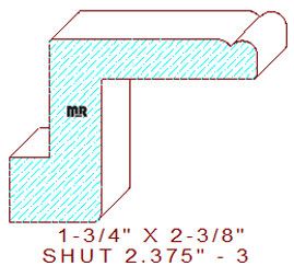 Shutter/Louver 2-3/8" - 3 Shutter/Louver 2-3/8" - 3