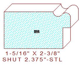 Shutter/Louver 2-3/8" 