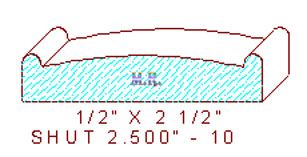 Shutter/Louver 2-1/2" - 10