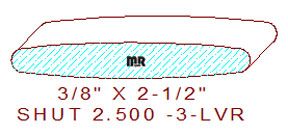 Shutter/Louver 2-1/2" - 3 