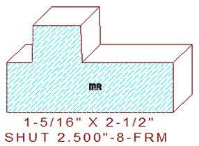 Shutter/Louver 2-1/2" - 8  