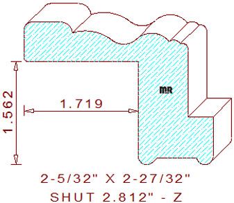 Shutter/Louver 2-13/16" Shutter/Louver 2-13/16"