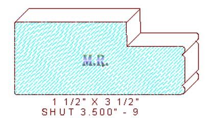 Shutter/Louver 3-1/2" - 9