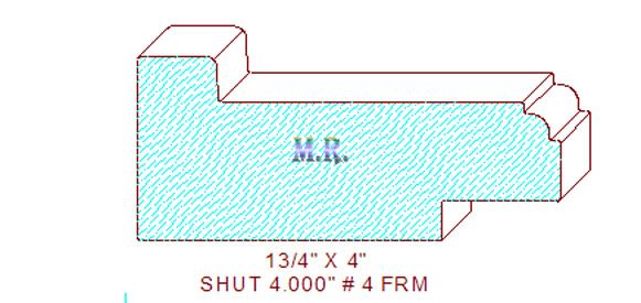 Shutter/Louver 4" - 4 Shutter/Louver 4" - 4