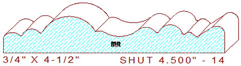Shutter/Louver 4-1/2" - 14 Shutter/Louver 4-1/2" - 14
