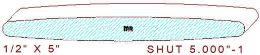 Shutter/Louver Slat 5" - 1