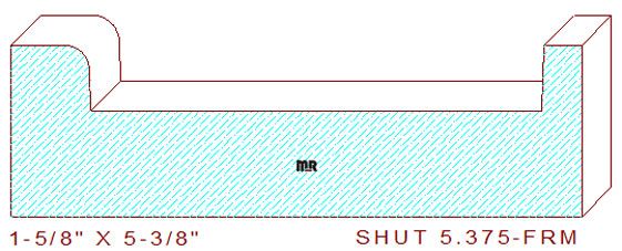 Shutter/Louver 5-3/8" Shutter/Louver 5-3/8"