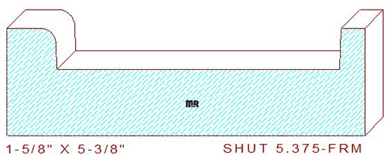 Shutter/Louver 5-3/8"