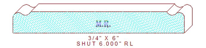 Shutter/Louver 6" Shutter/Louver 6"