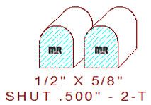 Shutter/Louver 1/2" - 2 Shutter/Louver 1/2" - 2
