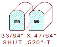 Shutter/Louver 33/64" Shutter/Louver 33/64"