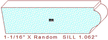 Window Sill / Stool Moulding 1-1/16" Window Sill / Stool Moulding 1-1/16"