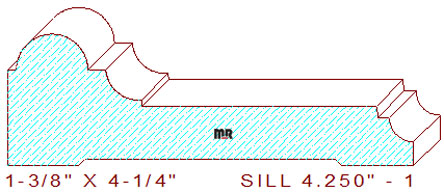 Window Sill Moulding 4-1/4" - 1 Window Sill Moulding 4-1/4" - 1