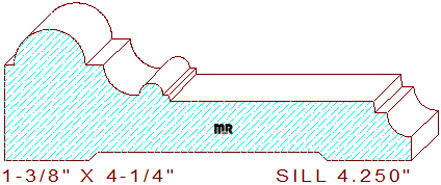 Window Sill Moulding 4-1/4" Window Sill Moulding 4-1/4"