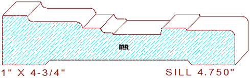 Window Apron Moulding 4-3/4" Window Apron Moulding 4-3/4"