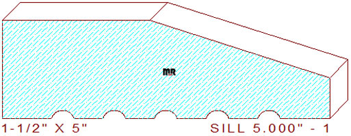 Door Sill Moulding 5" - 1