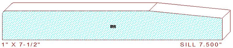 Door Sill Moulding 7-1/2" 