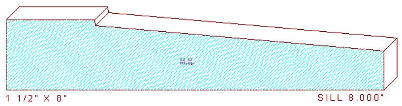 Sill Moulding 8" Sill Moulding 8"