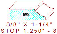 Stop 1-1/4" - 8 Stop 1-1/4" - 8