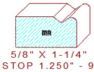 Stop 1-1/4" - 9 Stop 1-1/4" - 9