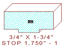 Stop 1-3/4" - 1 Stop 1-3/4" - 1