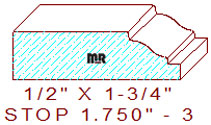Stop 1-3/4" Stop 1-3/4"