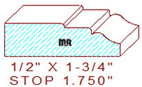 Stop 1-3/4" Stop 1-3/4"