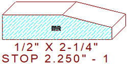 Stop 2-1/4" - 1 Stop 2-1/4" - 1