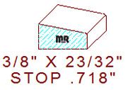 Stop 23/32" Stop 23/32"