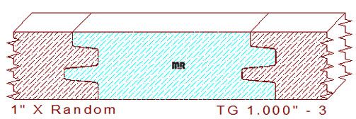 Tongue & Groove 1" - 3 
