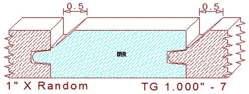 Tongue & Groove 1" - 7