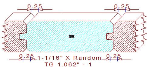 Tongue & Groove 1-1/16" - 1