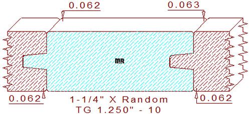 Tongue & Groove 1-1/4" - 10 Tongue & Groove 1-1/4" - 10