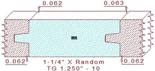 Tongue & Groove 1-1/4" - 10