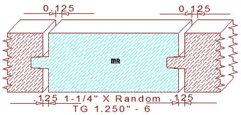 Tongue & Groove 1-1/4" - 6 Tongue & Groove 1-1/4" - 6