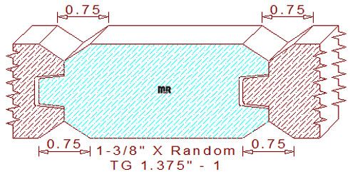 Tongue & Groove 1-3/8" - 1