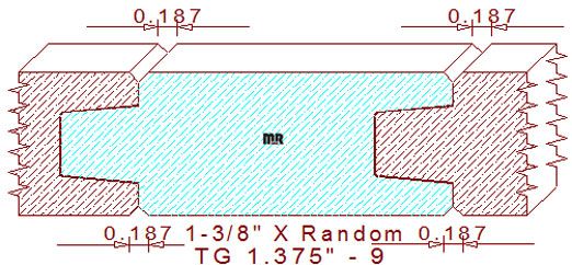 Tongue & Groove 1-3/8" - 9 