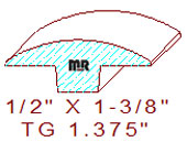 Flooring T-Mould 1-3/8" Flooring T-Mould 1-3/8"
