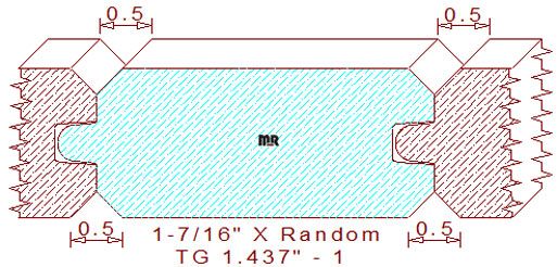 Tongue & Groove 1-7/16" - 1 