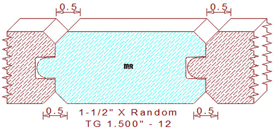 Tongue & Groove 1-1/2 - 12 Tongue & Groove 1-1/2 - 12